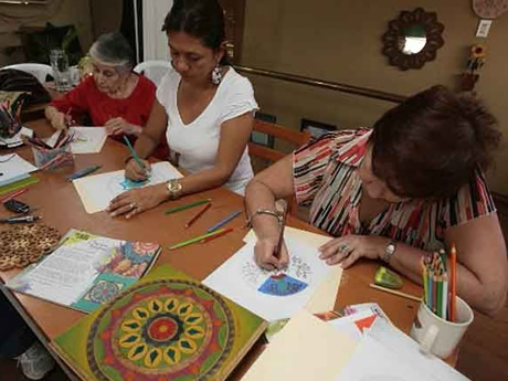 Palabras o frases en los mandalas