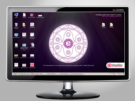 Fondo de pantalla Mandala Violeta