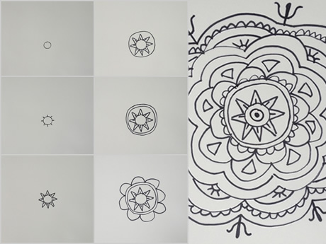 Como crear un mandala paso a paso